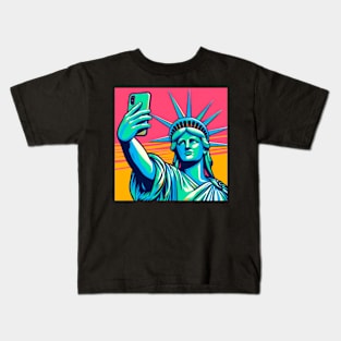 Liberty Selfie Kids T-Shirt